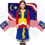 Baju Merdeka Set Dress Budak Lelaki/Purumpuan kaine soft como - Image 4