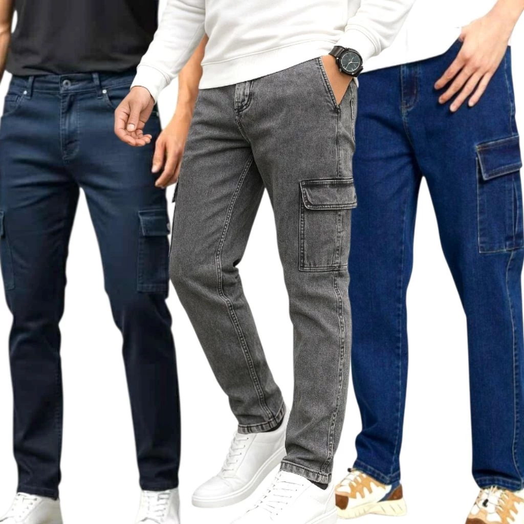 my-11134207-820lg-mft3rwyju9scc8 Seluar Jeans Lelaki (Slim Fit) Cargo - Image 1